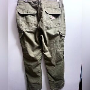 True Religion Jeans Cargo Pants Olive Green Flap Pockets 108335 Men sz 33